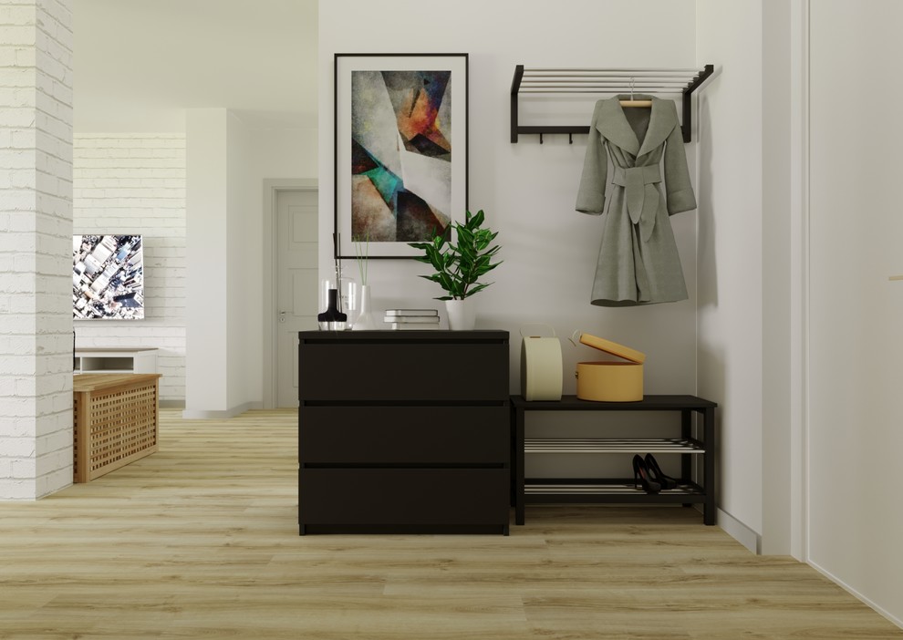 Просторная студия с отдельной спальней в скандинавском стиле