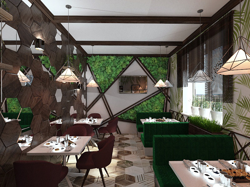 Визуализация семейного кафе в г. Ростов