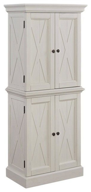 Home Styles Seaside Lodge Kitchen Pantry In Weather White Painted