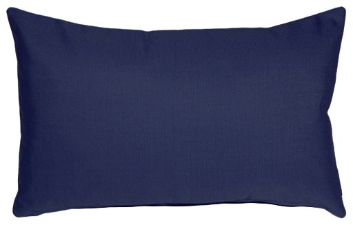 Pillow Deco, Sunbrella Navy Blue Outdoor Pillow, 12