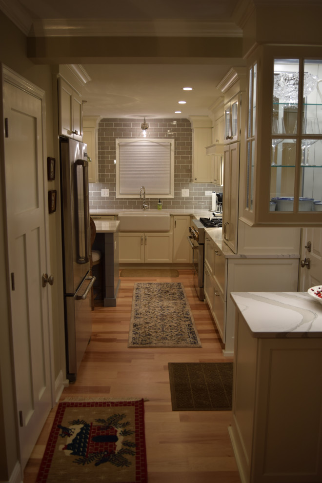Inspiration for a transitional home design remodel in Chicago