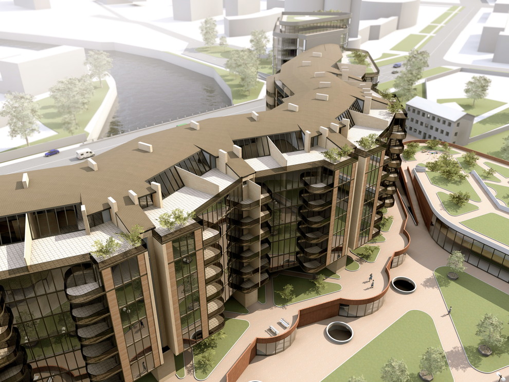 Проект полифункционального жилого комплекса на Охте