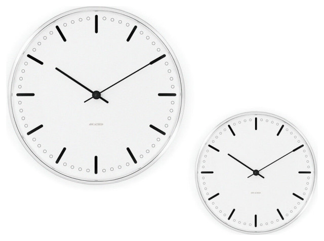 Arne Jacobsen City Hall Wall Clock, 29 CM - Transitional - Wall Clocks ...