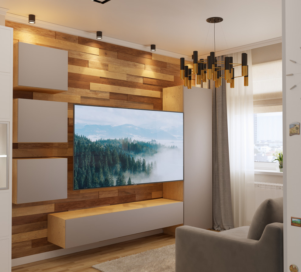 Проект кухни-гостиной в ЖК "Арт Сити"