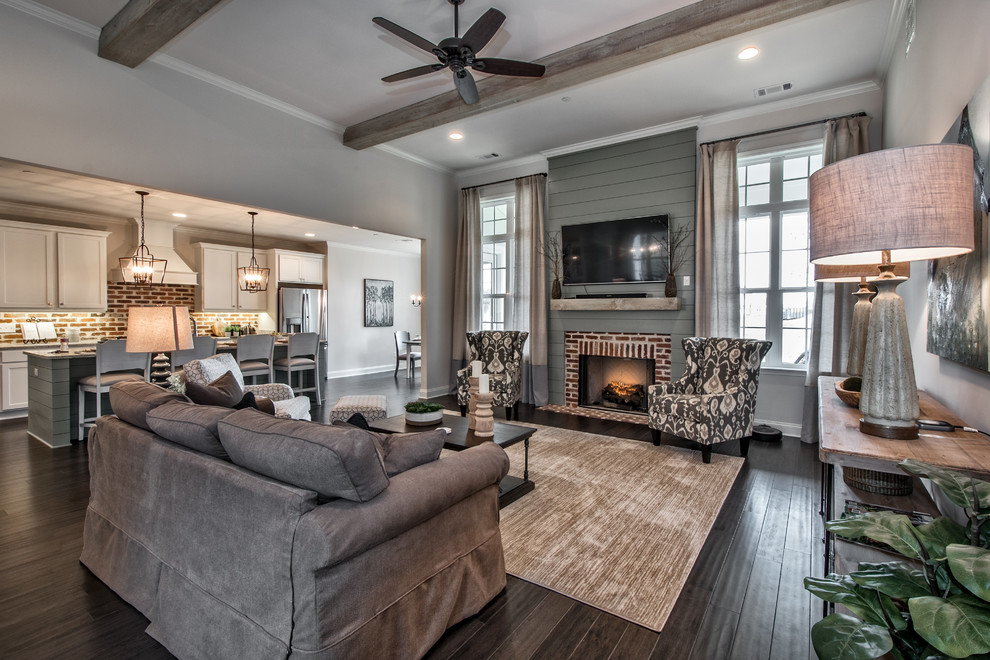Piperton New Home - Farmhouse - Family Room - Other - by Heritage ...