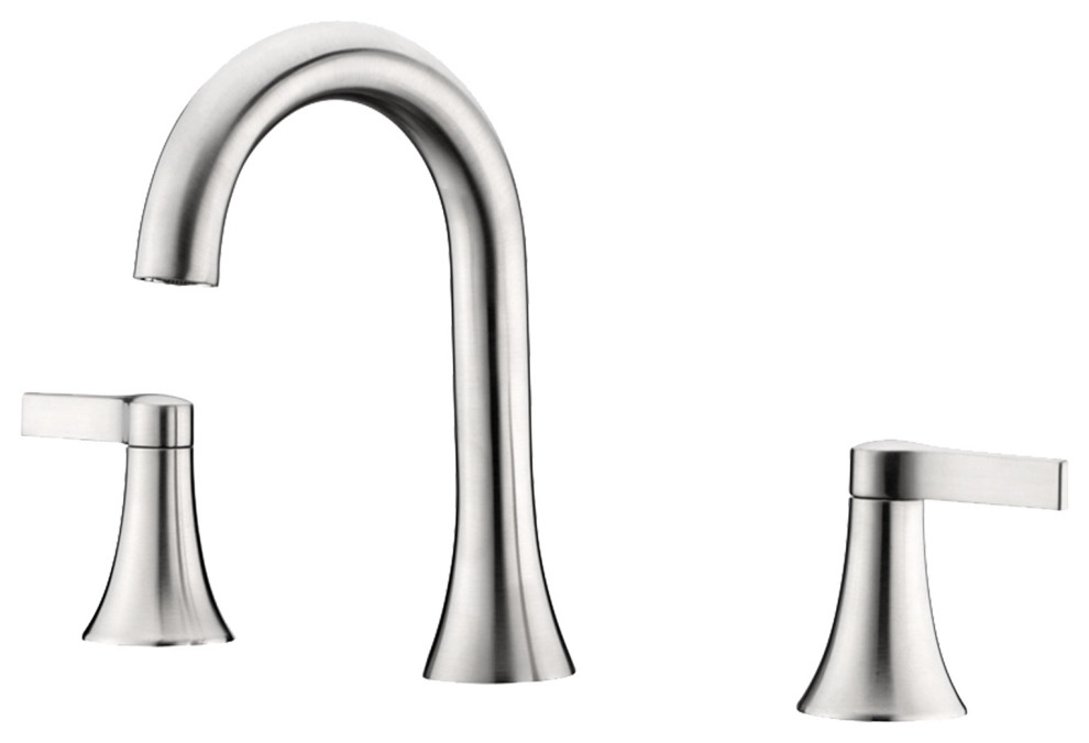 Luxier WSP11T 2Handle Widespread Bathroom Faucet with Drain