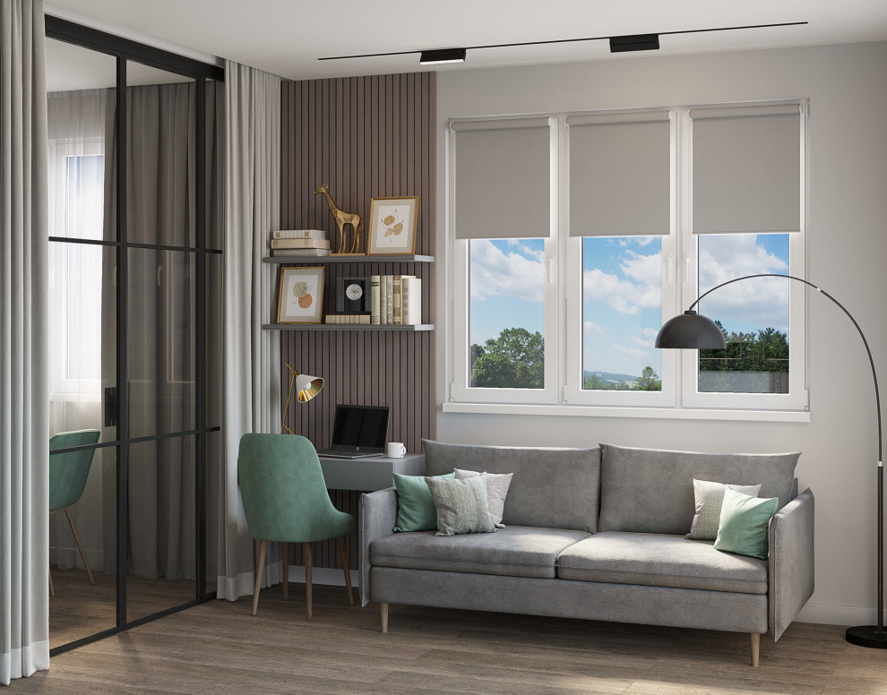 Дизайн-проект однокомнатной квартиры в современном стиле