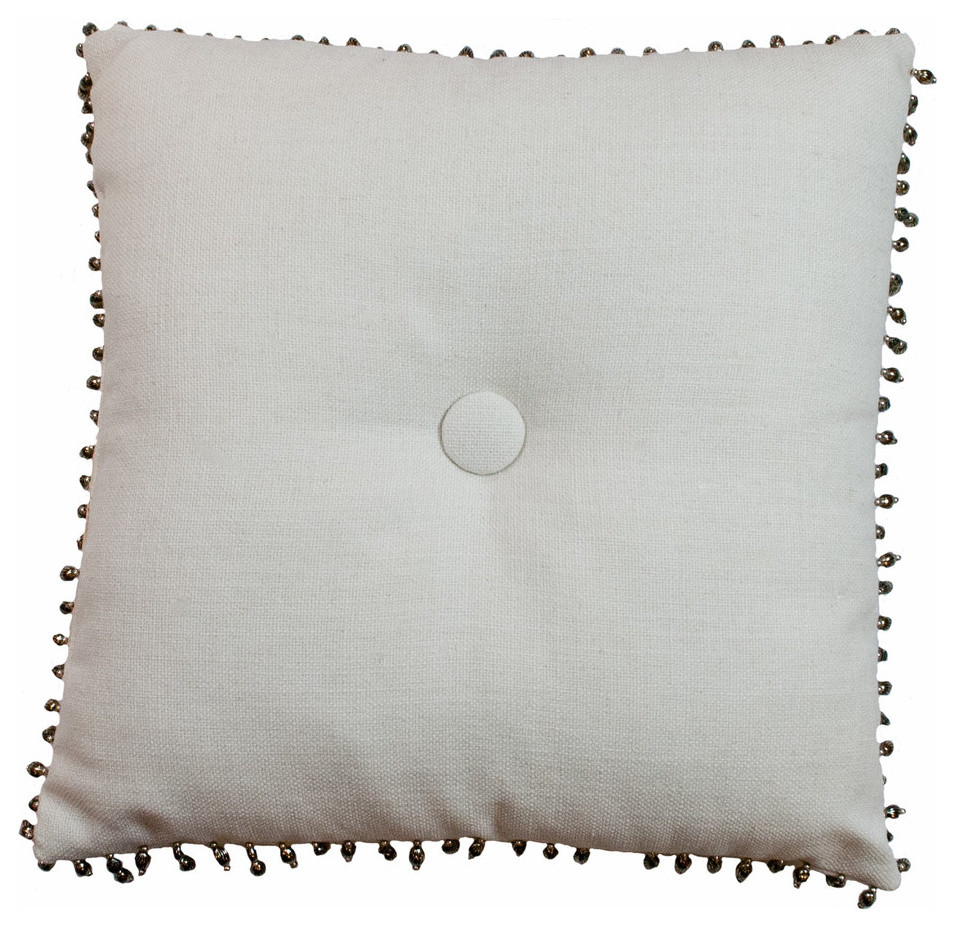 Sherry Kline Wellington 18-inch Bead Button Pillow