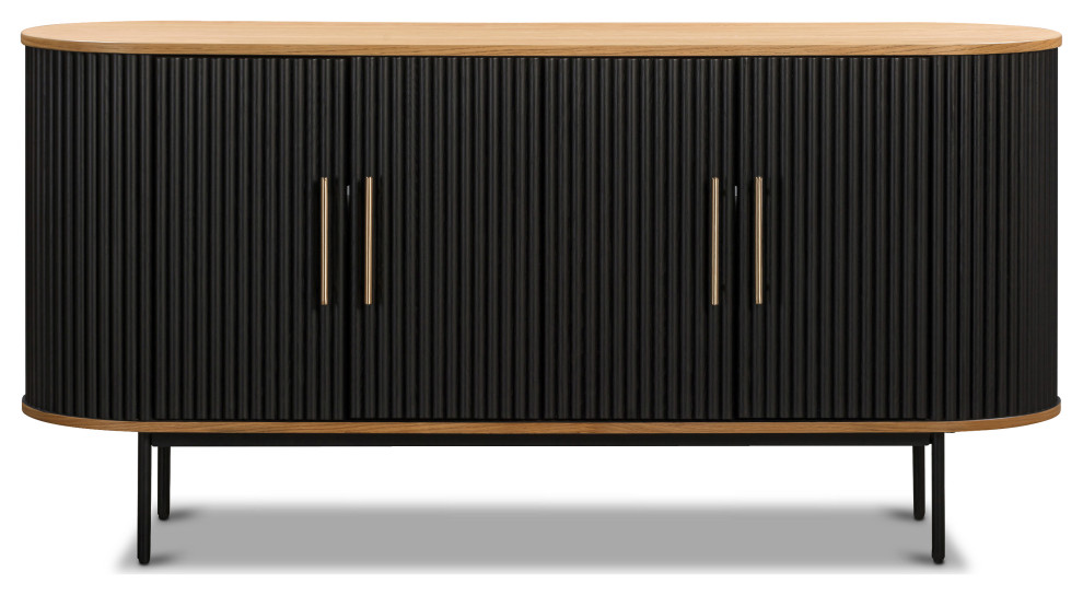 Poly and Bark Noir Sideboard