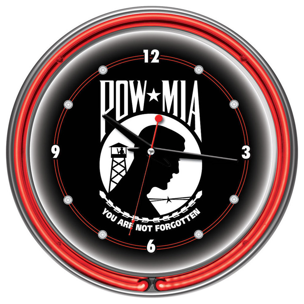 POW14 Inch Neon Wall Clock