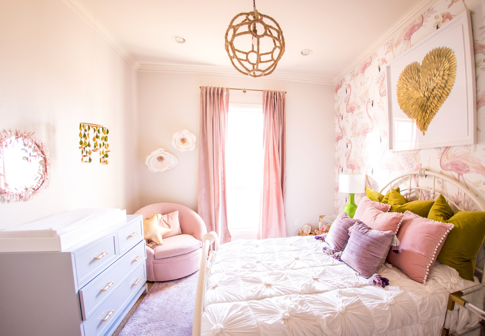 Pink & Purple Girl's Room - Traditional - Kids - Miami - by Interiors ...