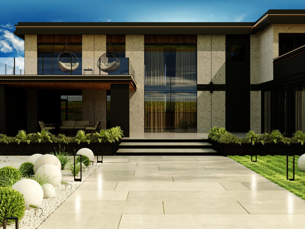 Благоустройство двора частного дома