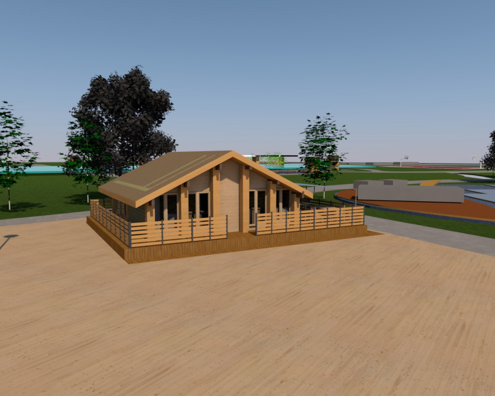 Эскизный проект кафе в ландшафтном парке