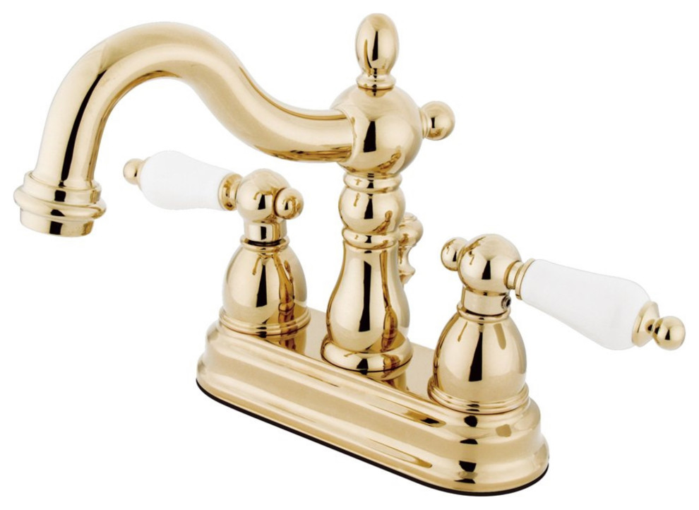 Kingston Brass KB1602PL Heritage 4 in. Centerset Bathroom Faucet