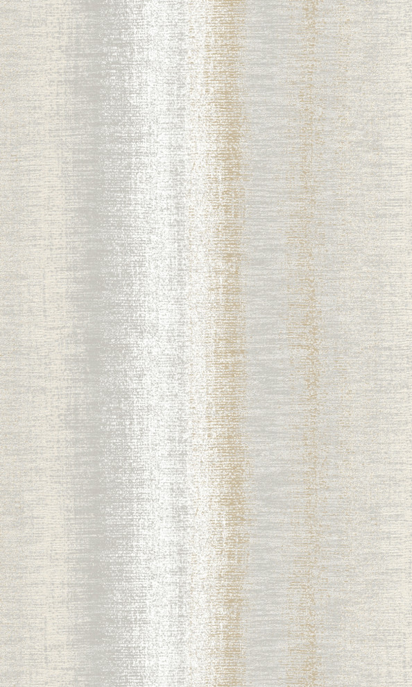 Metallic Finish Woven Stripe Paste the Wall Double Roll Wallpaper, Double Roll Contemporary
