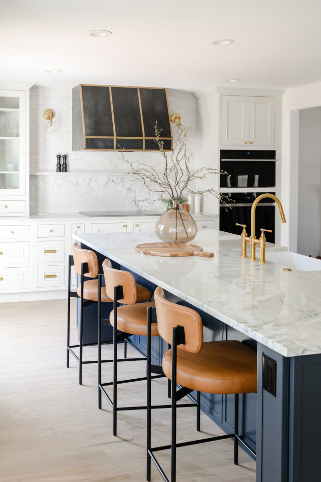 Transitional kitchen photo in Denver
