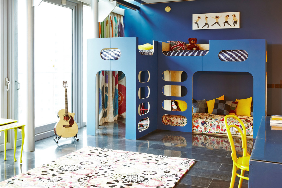 This is an example of a contemporary kids' room in London.