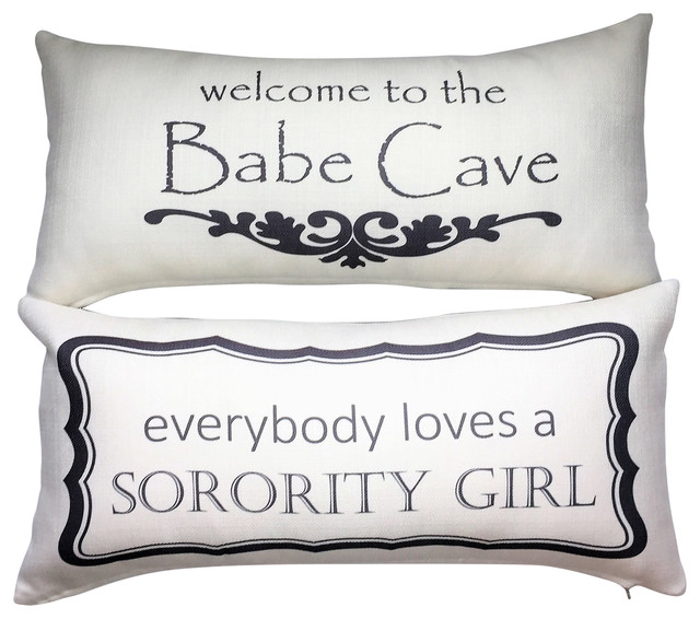 College Sorority Girl Babe Cave Dorm Pillow Gift Her Teen College