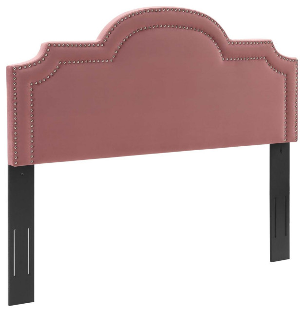 Modway Belinda Velvet King Headboard With Dusty Rose Finish MOD6570