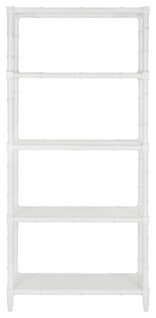 Shem Coastal 4 Tier Etagere/ Bookcase White