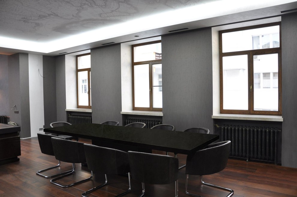 Остекление офиса на Новорязанской (деревянные окна)