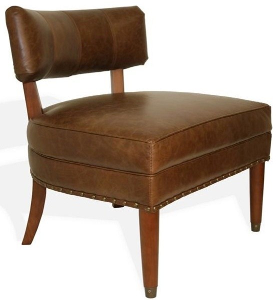 Chesterfield Chair Top Grain Vintage Leather Transitional Armchairs