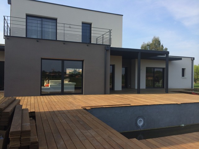Construction Toit Terrasse trendy-hus-og-facade