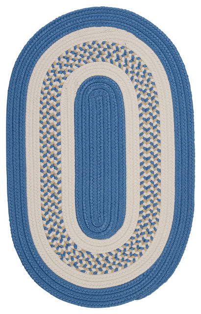 Colonial Mills Rug Flowers Bay Blue Oval