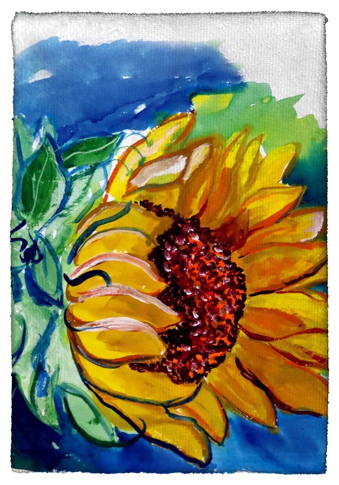 Betsy Drake Windy Sunflower Kitchen Towel
