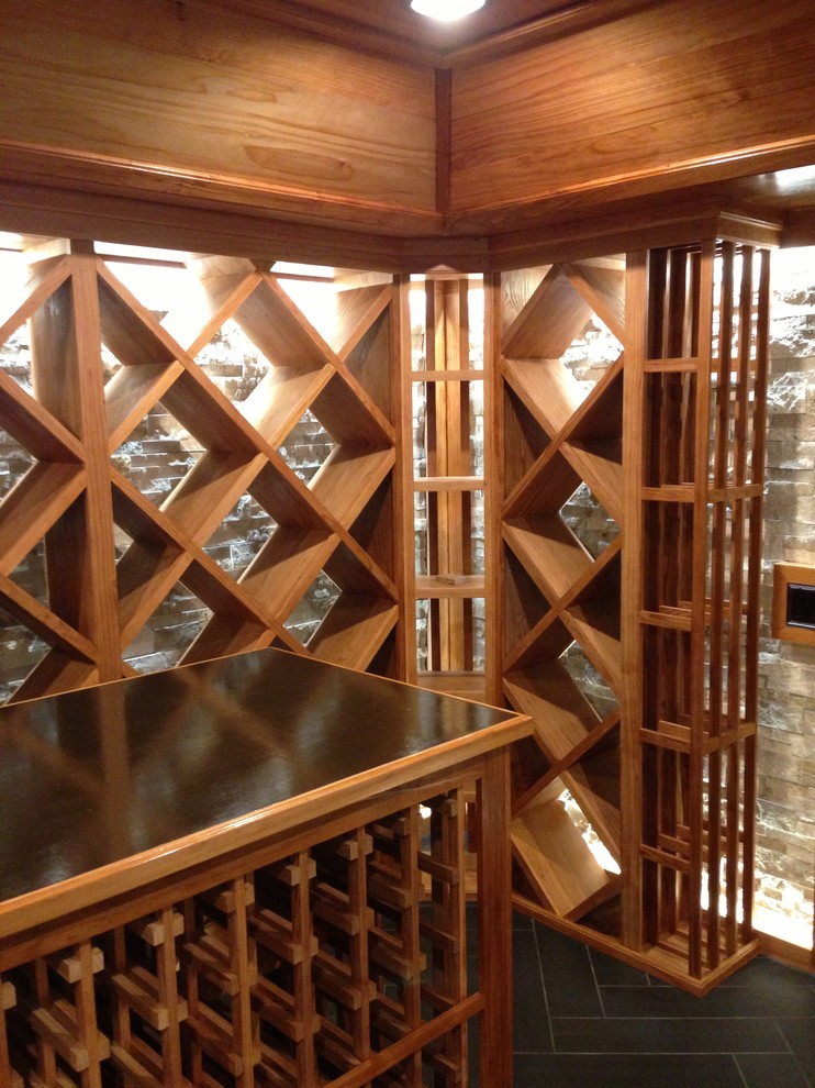 Photo of a modern wine cellar in Atlanta.