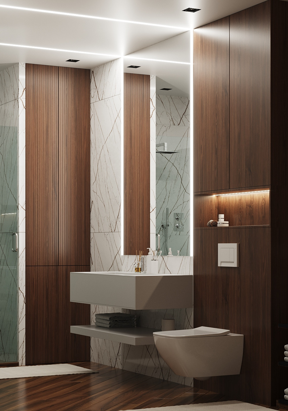 Ванная комната в ЖК Лесопарковый