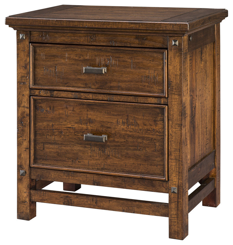 Emma Mason Signature Josephine Nightstand in Vintage Acacia