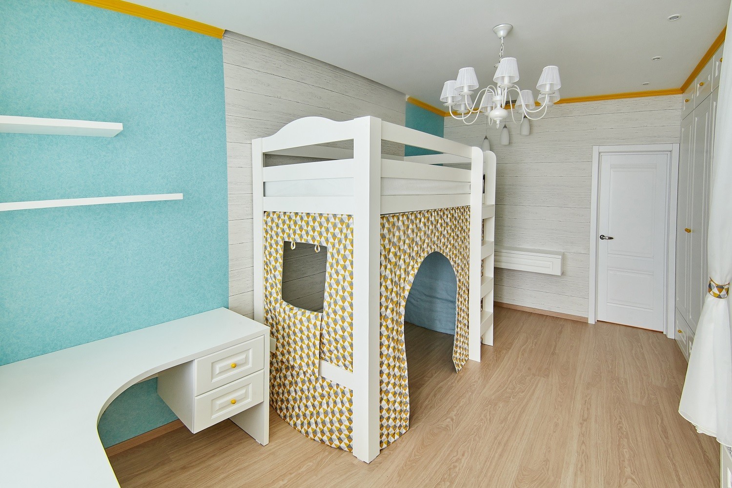 Детская комната для девочки в скандинавском стиле