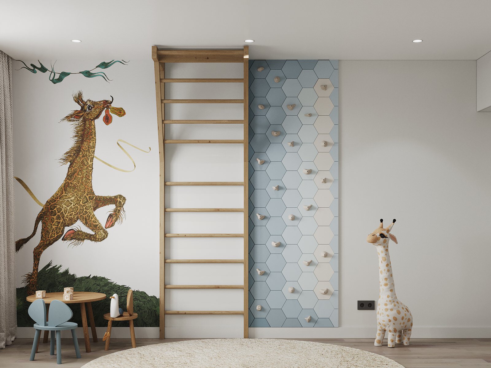 Квартира для молодой семьи с элементами сканди