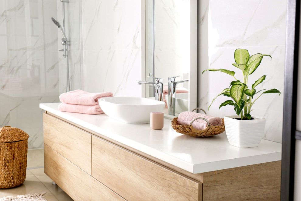 Light Airy Pink Bathroom Casia Home