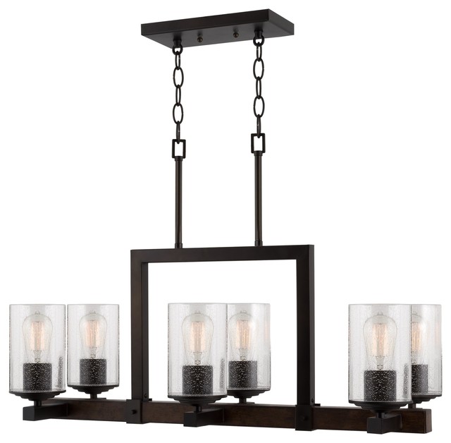 Kira Home Brentwood 30 Rustic Island Light Chandelier Mission Wood Style Metal Industrial Kitchen Island Lighting By Modum Decor