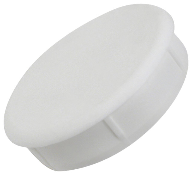 Rok Hardware 35mm, 13/8", Plastic Hole Plug, White, 25 Traditional
