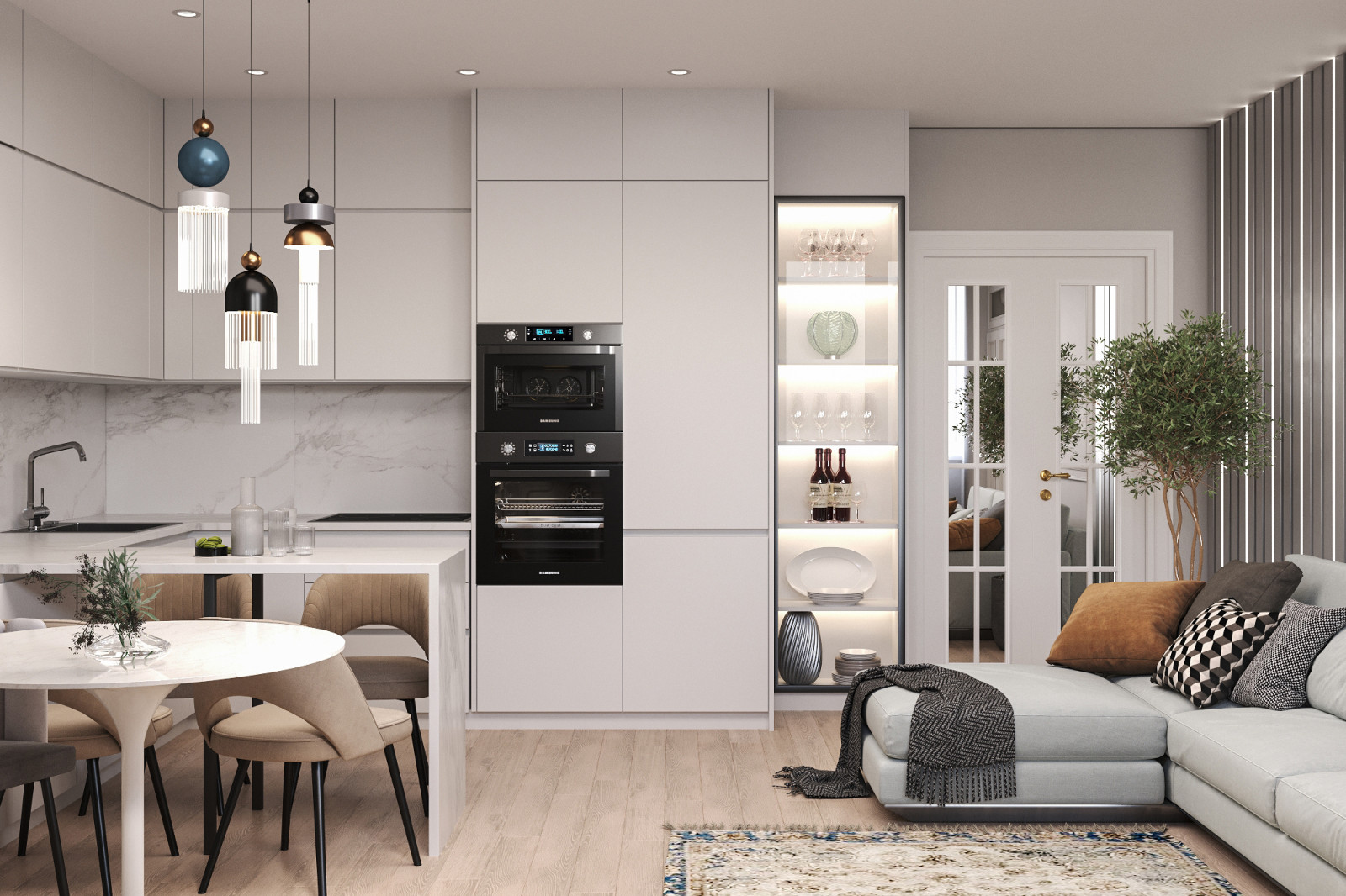 Квартира в Челябинске в стиле "неоклассика"