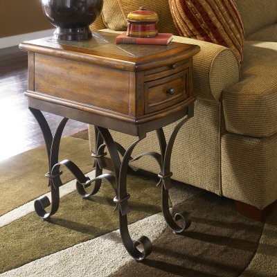 Riverside Stone Forge Chairside Table