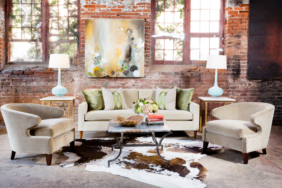 Design ideas for an eclectic family room in Atlanta.