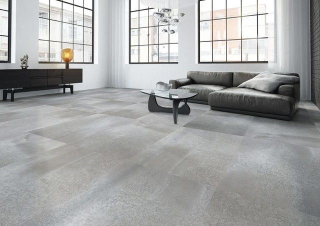 Concrete Veneer Floor Tiles Colour Light Earth Contemporary