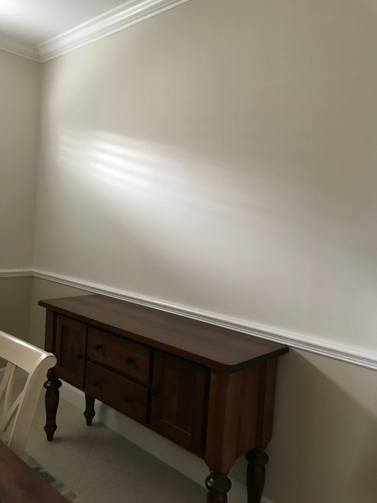 Wall mirror above server