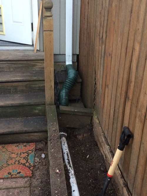 Gutter and planter box drainage issue