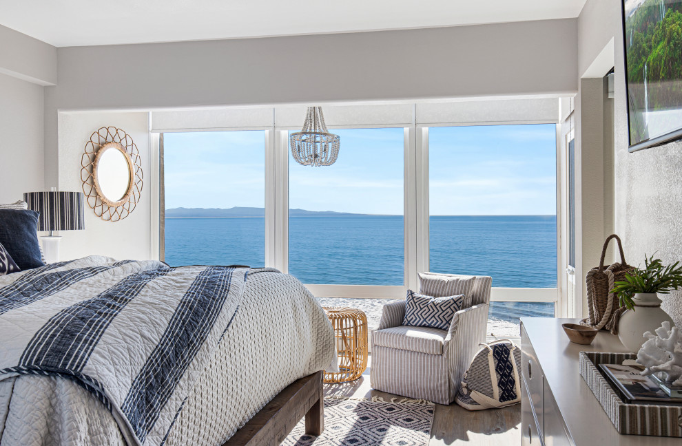 Photo of a beach style bedroom in San Francisco.