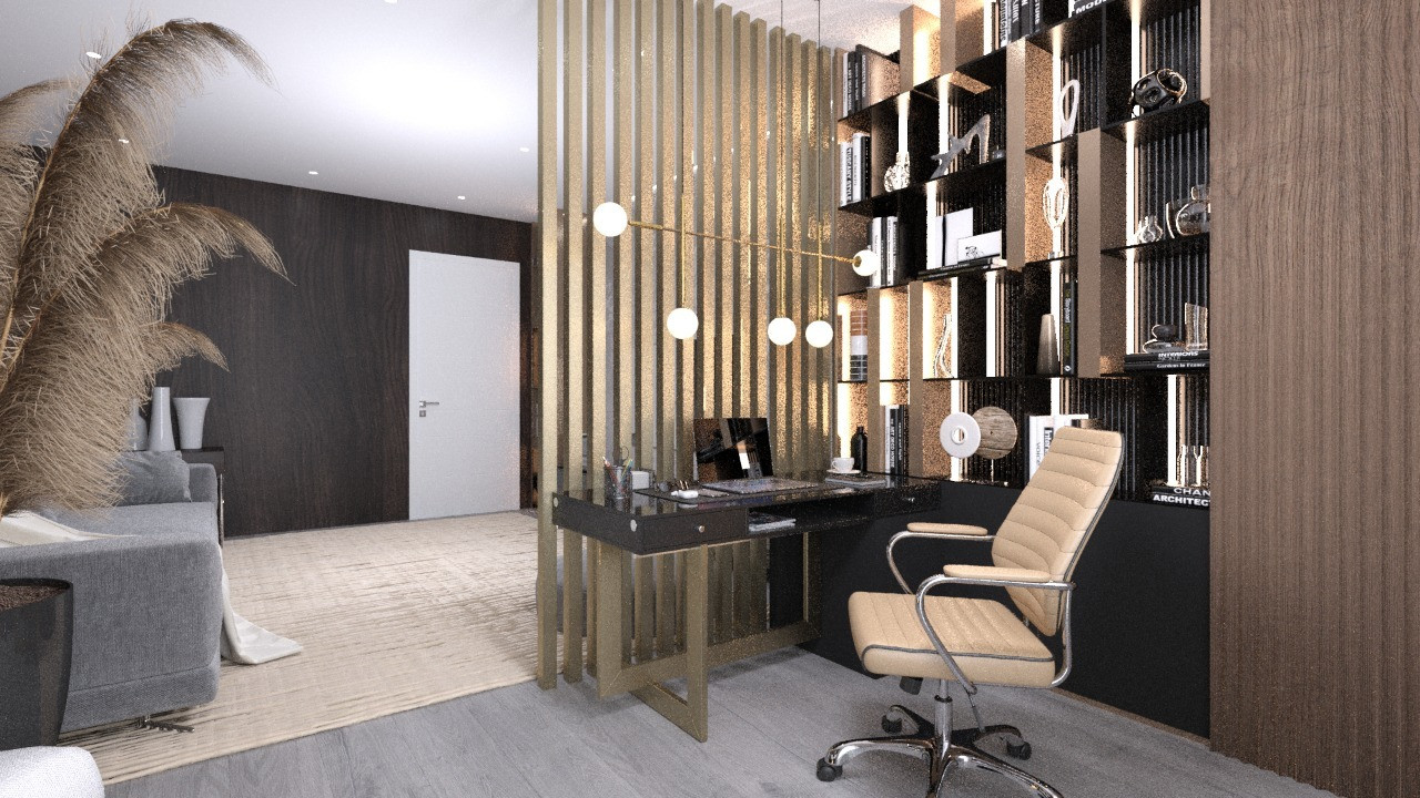 Кабинет в гостиной