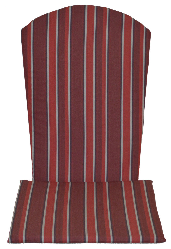 Full Adirondack Chair Cushion, Red Stripe