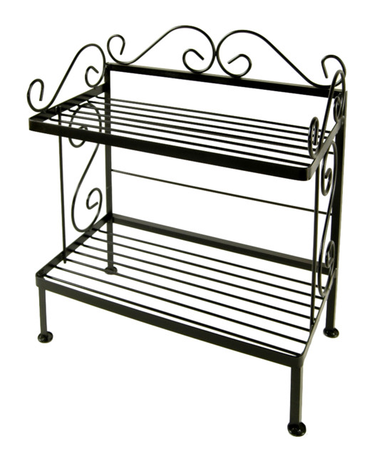 Small Wrought Iron Bakers Rack Plant Stand Traditional Baker S Small Wrought Iron Bakers Rack Plant Stand