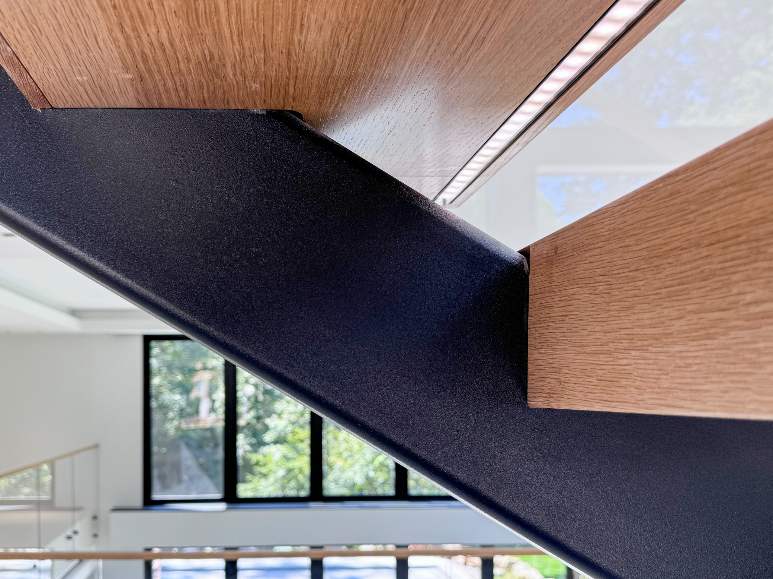 126_Visually Open and Light Contemporary Staircase, Mclean, VA 22102