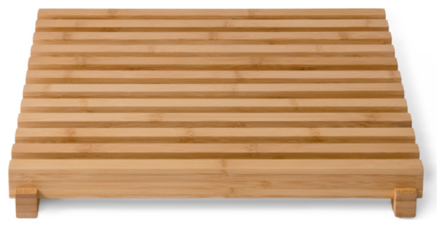 Slatted Mat Bamboo Slatted Bath Mat | Wireworks Arena - Transitional - Bath Mats ...