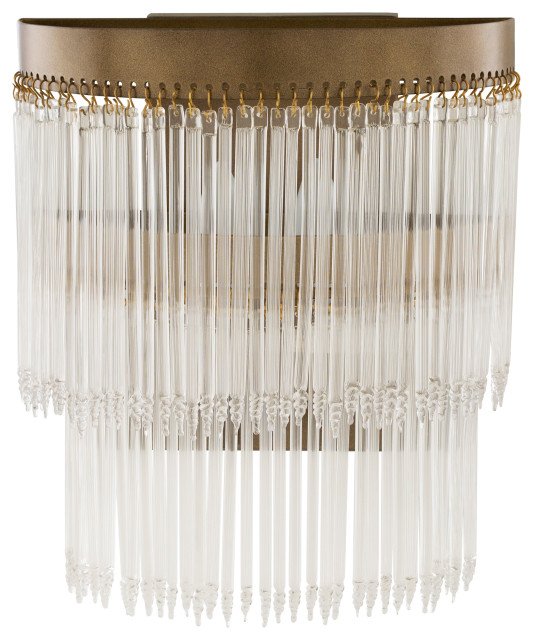 Layne Modern Glam Wall Sconce Transitional Sconces By Surya Houzz - Hamilton Hills Flush Mount Modern Outdoor Wall Sconce